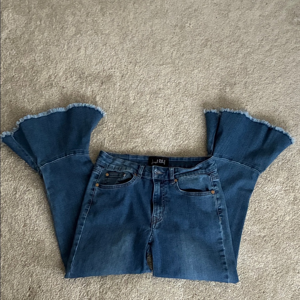 Joseph Ribkoff Medium Blue Flare Jeans
